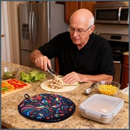 Fabric Tortilla Warmer 12-Inch Portable Kitchen Tool Taco Heater Insulated Tortilla Warmer Pouch for