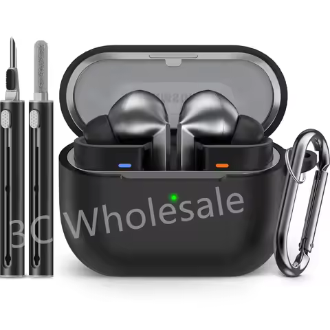 for samsung buds 3/galaxy buds3 pro case with cleaning kit silicone protective cover for galaxy buds