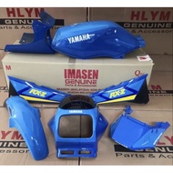 Y462 YAMAHA RXZ MILI 55K 3XL IMASEN BIRU ENERGY BLUE NAG COVER SET WITH STICKER SIAP TANAM