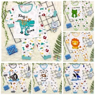 RAINBOW - BOYS' CUFFED SLEEVE SET CHILDREN'S CUFFED PAJAMA/ 1-4 YEARS COMBINATION