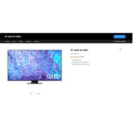 SAMSUNG NEW 2023 55" QLED 4K Q80C QA55Q80CAKXXM 100Hz, Dolby Atmos Audio Tizen™ Smart TV