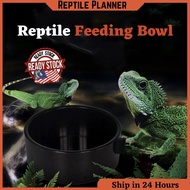 Reptile Plastic Water Bowl（爬虫塑料黑圆水盆）