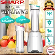 SHARP 0.6L PERSONAL BLENDER WITH TWO TUMBLE EM60PMWH