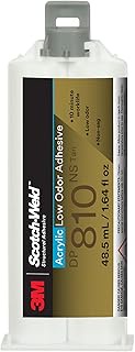 3M Scotch-Weld Low Odor Acrylic Adhesive DP810NS, Tan, 48.5 mL Duo-Pak