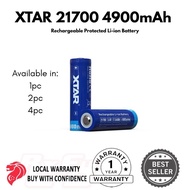 XTAR 21700 4900mAh Rechargeable Protected Li-ion Battery INR21700 Lithium Ion flashlight