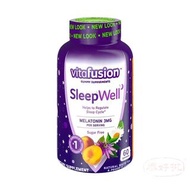 美國Vitafusion Sleep Well-褪黑素改善失眠睡眠小熊軟糖 3mg 60粒瓶