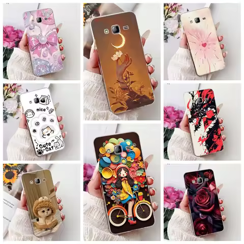 Clear For Samsung J3 2016 Case Cute Fashion Luxury Soft Cover For Samsung Galaxy J3 2016 Phone Case 
