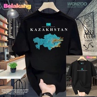 ✨local shipping Cotton Short Sleeve Souvenir T-shirt with Almaty, Kazakhstan Print