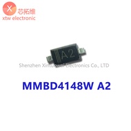 50Pcs/lot MMBD4148W 1N4148W Silk Screen A2 SOD-123 1206 SMD Switch Diode