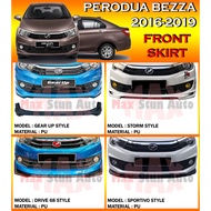 PERODUA BEZZA 2016-2019 FRONT SKIRT GEAR UP GU DRIVE 68 D68 SPORTIVO STORM SKIRT DEPAN FOR BEZZA SKIRT LIP CAR BODYKIT