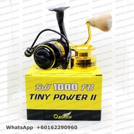OPASS fishing reel TINY POWER II SW 800FB 1000FB ULTRALIGHT SPINNING REEL WITH FREE LINE & Spare SPO