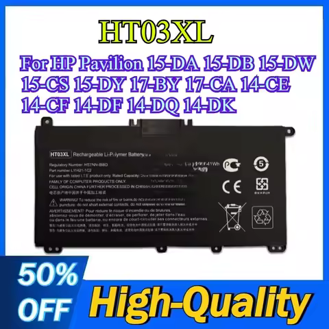HT03XL 3600mah Laptop Battery For HP Pavilion 15-DA 15-DB 15-DW 15-CS 15-DY 17-BY 17-CA 14-CE 14-CF 