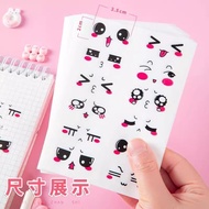 Transparent Transparent Small Fruit Smiley Face Sticker Waterproof Smiley Face Sticker Funny Sticker