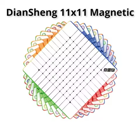 [Picube] DianSheng 11x11 M Milk Way Galaxy 11x11x11 Magnetic Stickerless Cubo Magico Puzzle Speed Ma