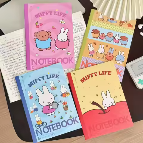 1pcs B5 Kawaii Notebook Cute Miffy Rabbits Diary Student Notes Handbook Page book Cartoon student St