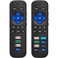 2 Pack Replacement Remote Control for Roku TV, Compatible for Hisense/TCL/Philips/Onn/Insignia Roku 