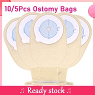 HDR 5/10pc Ostomy Bag Colostomy Pouch 15-65mm Cut Size Beige Cover Drainable Single System Ostomy Stoma