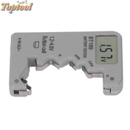 TOPTOOL Digital Battery Checker, Small Size ABS Housing Digital Battery Tester, Digital Display Univ