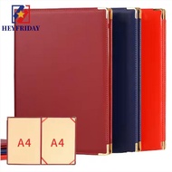 NOVAFLUX A4 Agreement Folder, PU Leather Protective Certificate Diploma Cover, Professional Corner S