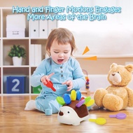 Toddler Montessori Fine Motor Toys Sensory Hedgehog Toys Baby Preschool Children Education Sensory S