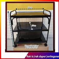 RAK TV BESI 3 SUSUN HITAM