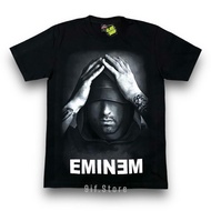 EMINEM Bleached T-Shirt-Black Fabric (Glowing) Rocktees Label 100% Cotton Hoodie Pattern