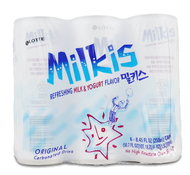 Lotte Milkis Milk and Yogurt Carbonated Drink 6 cans