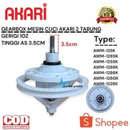 MESIN AKARI AWM-1285K Gearbox Akari 2-tub washing machine Gearbox 10z