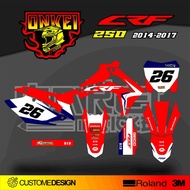 Decal STICKER CRF 250 2014-2017 MB