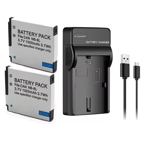 1000mAh NB-8L NB 8L Li-ion Camera Battery for Canon PowerShot A3100 IS A3000 IS A3200 IS A3300 IS A2