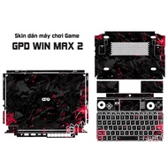 GPD Win Max sticker Skin 2 models Black Red Graffiti | 4-layer skin sticker