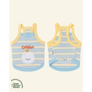 Pet Apparel Summer Striped Tank Top (Sea Salt Cheese) | Cotties & Co