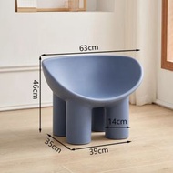 歐式傢具 餐椅 兒童椅 學習椅 電腦椅【中號】藍色#H099032756