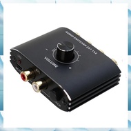 [G V W E] 2 Way  Stereo Audio Switcher Bi-Directional with Volume Knob 2x1 / 1x2 RL  Stereo Audio Sw
