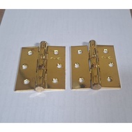 CHIKO 3 Inch Iron Hinge – Gold Plate – 2mm Thickness – For Doors & Windows - GP - CHIKO