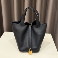 Hermes愛馬仕 菜籃子picotin lock18黑金