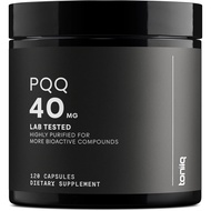 Toniiq 99%+40mg Supplement-Ultra-High Purity PQQ 40mg Concentrated Formula-PQQ 40mg 120 Capsules-Pyr