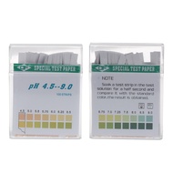 2J` 100 Strip 4.5-9 PH Alkaline Acid Indicator Paper Water Saliva Litmus Testing Kit