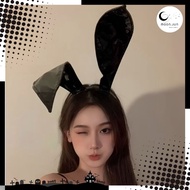 Headband Black Rabbit Ear D-018