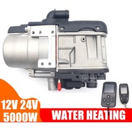 5KW 12V 24V Parking Water Heating Fuel Preheater 2 Mode Diesel/Gasoline Remote Control LCD Monitor C
