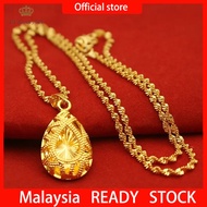 Gold 916 Original Malaysia Rantai Leher Emas 916 ​Necklace for Women Jewellery Set Buy 1 Take 1 Gold