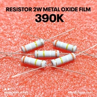 (5 PCS) 2W 2WATT 390K 390K KILO CF 5% ROHS RESISTORS