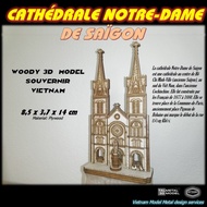 Souvenir model - Main gate of Notre Dame Cathedral