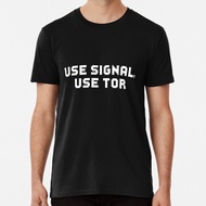 Use Signal Tor Edward Snowden T-Shirt New independent creative art O-neck Tee