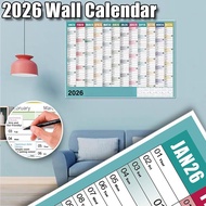2026 To 2027 Wall Calendar Date Record Schedule Large Planner for Household Office School with Label