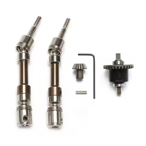CVD Front Wheel Universal Drive Shaft with Modified Differential for Wltoys 12428 12423 12427 1/12 R