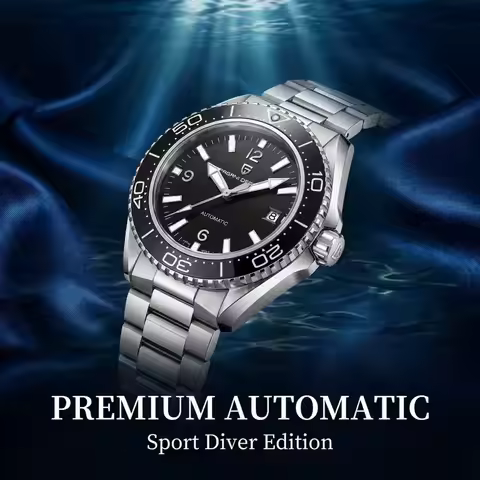 Pagani Design New Men's Mechanical Watch Luxury Sapphire Glass Stainless Steel Waterproof Automatic 