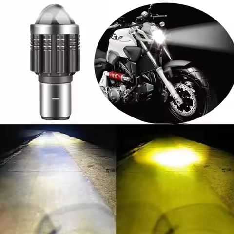 BA20D H6 S2 S1 12V Motorcycle Headlight LED SpotLight For Motorcycle High Beam Bulb Motorbike-Headla