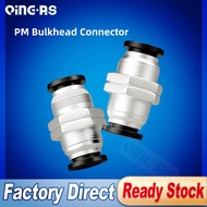 Ready Straw Pneumatic Trachea Straight-through Quick Plug Partition Joint PM4 PM6 PM8 PM10 PM12 Trac