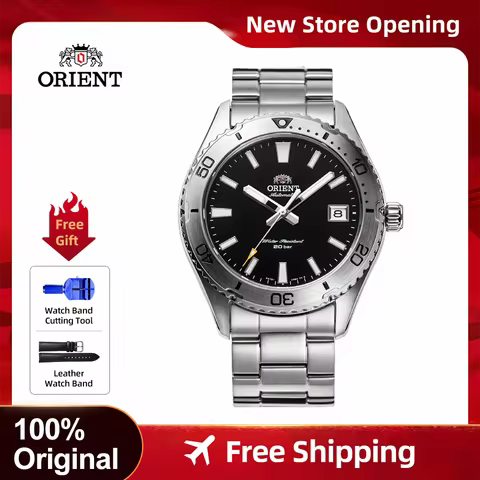 ORIENT Japanese Automatic/Hind-Winding 40mm Diver Style Watch with Sapphire Crystal RA-AC0Q01B30B